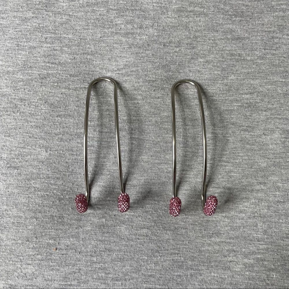 Pink Bling Back Seat Purse Hanger Hook & Organizers 2 PCS. Set